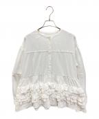 rosy monsterロージーモンスター）の古着「whip cream frill blouse」｜ホワイト