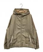 GUCCIグッチ）の古着「テディベアバックプリントナイロンジャケット」｜カーキ