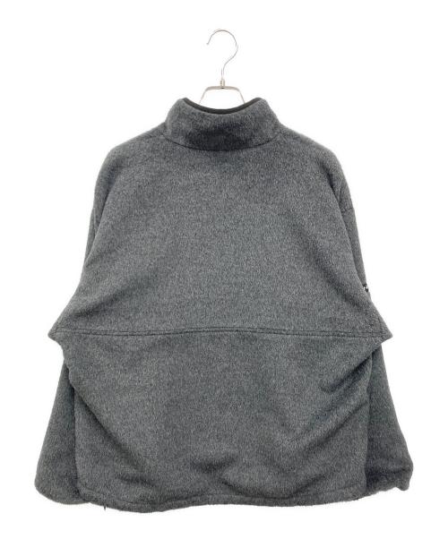 YENN（イエン）YENN (イエン) SHAGGY HALF ZIP JK グレー サイズ:FREEの古着・服飾アイテム