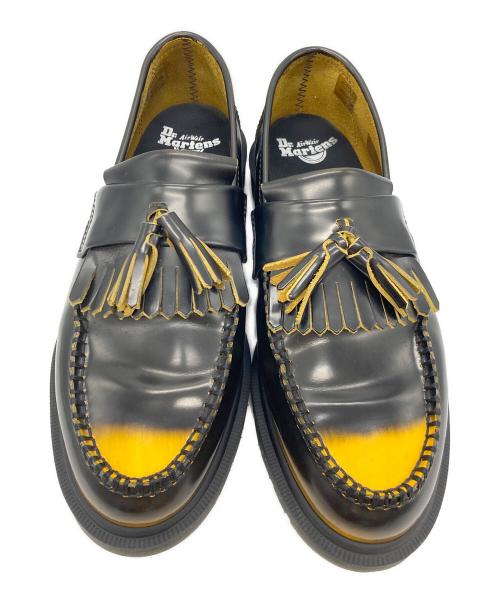 Dr.Martens（ドクターマーチン）Dr.Martens (ドクターマーチン) ADRIAN タッセル ローファー ブラック×イエロー サイズ:UK8の古着・服飾アイテム