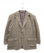 LANVIN COLLECTIONランバンコレクション）の古着「カシミヤ混ウールテーラードジャケット」｜カーキ