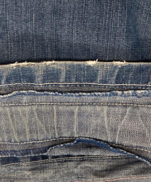 MARITHE+FRANCOIS GIRBAUD（マリテフランソワジルボー）MARITHE+FRANCOIS GIRBAUD (マリテフランソワジルボー) ［古着］シャトルパンツ インディゴ サイズ:記載なしの古着・服飾アイテム