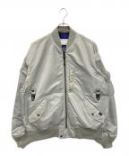 Manastash×AVIREXマナスタッシュ×アヴィレックス）の古着「L-2 MA-1ジャケット」｜グリーン