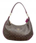 COACHコーチ）の古着「シグネチャー 2WAYショルダーバッグ」｜ブラウン