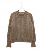 BONCOURAボンクラ）の古着「Fisher Man Sweater」｜ブラウン