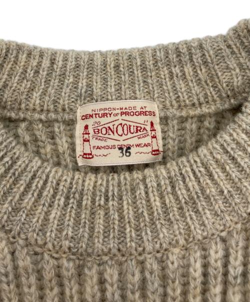 BONCOURA（ボンクラ）BONCOURA (ボンクラ) Fisher Man Sweater ベージュ サイズ:36の古着・服飾アイテム