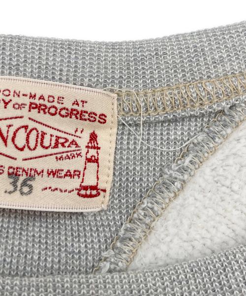 BONCOURA（ボンクラ）BONCOURA (ボンクラ) 両Vガゼットスウェット グレー サイズ:36の古着・服飾アイテム