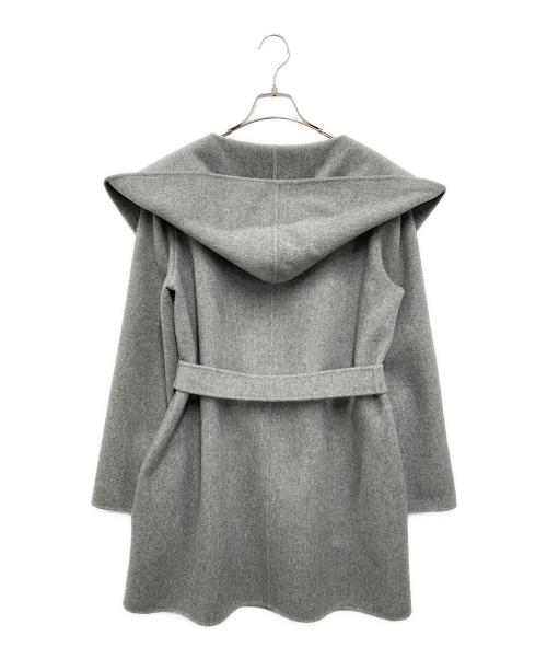 Max Mara Studio（マックスマーラ ストゥディオ）MAX MARA STUDIO (マックスマーラ ストゥディオ) ウールカシミヤフーデッドコート グレー サイズ:42の古着・服飾アイテム