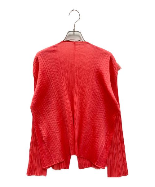PLEATS PLEASE（プリーツプリーズ）PLEATS PLEASE (プリーツプリーズ) プリーツカーディガン ショッキングピンク サイズ:4の古着・服飾アイテム