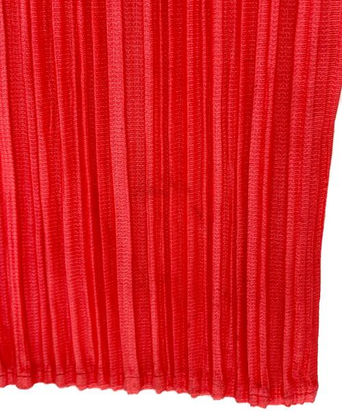 PLEATS PLEASE（プリーツプリーズ）PLEATS PLEASE (プリーツプリーズ) プリーツカーディガン ショッキングピンク サイズ:4の古着・服飾アイテム