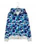 A BATHING APE（ア ベイシング エイプ）の古着「ABC Camo Shark Full Zip Hoodie」｜ブルー