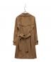 BURBERRY (バーバリー) カシミヤ混ウールトレンチコート ブラウン サイズ:SIZE 34：40000円