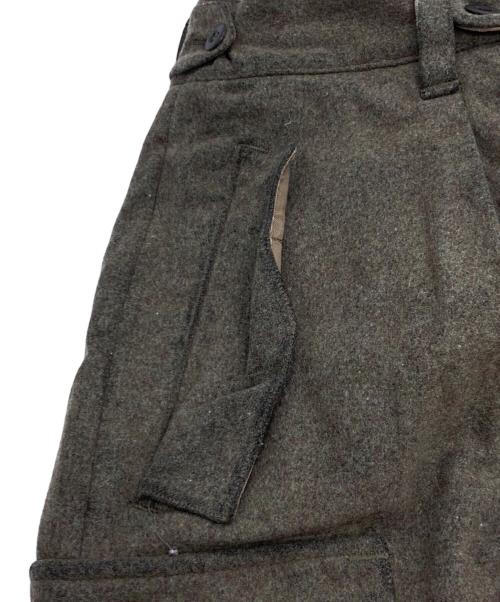 German Army（ドイツ軍）German Army (ドイツ軍) ［古着］ウールカーゴパンツ オリーブ サイズ:SIZE 86-78の古着・服飾アイテム
