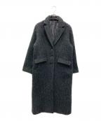 MAISON SPECIALメゾンスペシャル）の古着「モヘアシャギーチェスターコート」｜ブラック