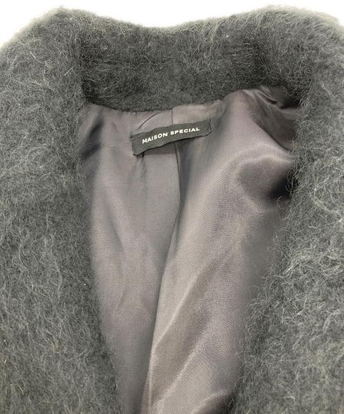MAISON SPECIAL（メゾンスペシャル）MAISON SPECIAL (メゾンスペシャル) モヘアシャギーチェスターコート ブラック サイズ:FREEの古着・服飾アイテム