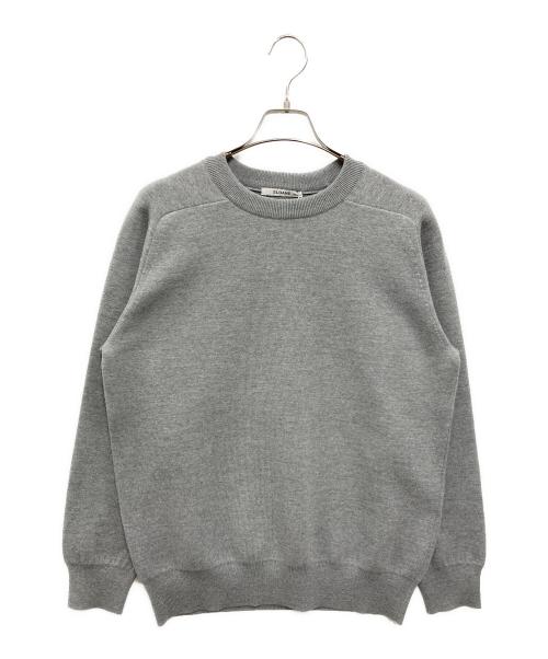 SLOANE（スローン）SLOANE (スローン) 12G天竺 ダブルフェイス セミラグランクルーネック グレー サイズ:4 未使用品の古着・服飾アイテム