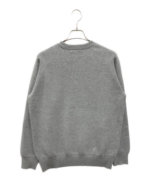 SLOANE（スローン）SLOANE (スローン) 12G天竺 ダブルフェイス セミラグランクルーネック グレー サイズ:4 未使用品の古着・服飾アイテム
