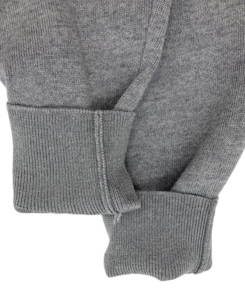 SLOANE（スローン）SLOANE (スローン) 12G天竺 ダブルフェイス セミラグランクルーネック グレー サイズ:4 未使用品の古着・服飾アイテム