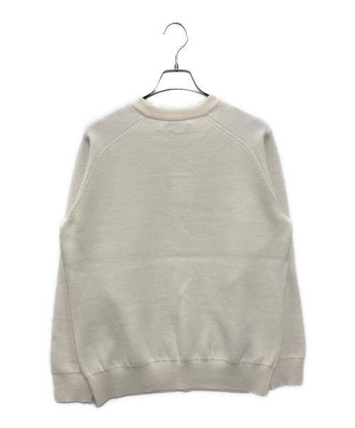 SLOANE（スローン）SLOANE (スローン) 12G天竺 ダブルフェイス セミラグランクルーネック アイボリー サイズ:4 未使用品の古着・服飾アイテム