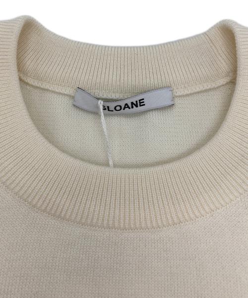 SLOANE（スローン）SLOANE (スローン) 12G天竺 ダブルフェイス セミラグランクルーネック アイボリー サイズ:4 未使用品の古着・服飾アイテム