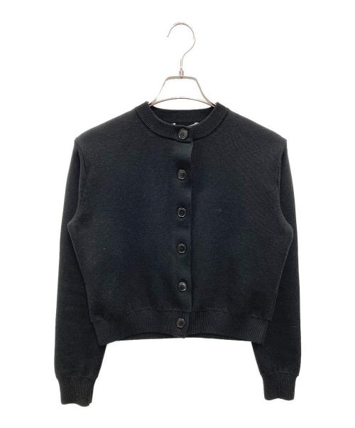 SLOANE（スローン）SLOANE (スローン) 12Ｇ天竺 ダブルフェイス クルーネックカーディガン ブラック サイズ:1 未使用品の古着・服飾アイテム