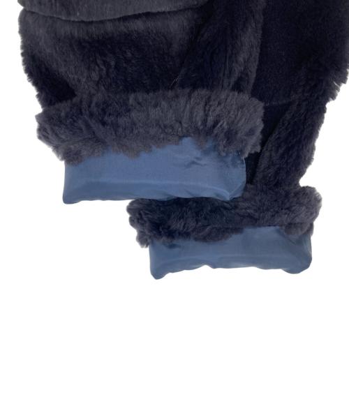 VOLATA（ボラータ）VOLATA (ボラータ) ラビットファーノーカラーコート ネイビー サイズ:38の古着・服飾アイテム