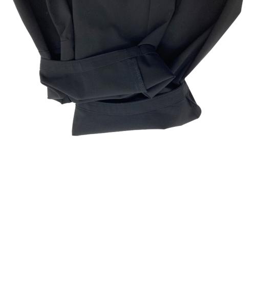 nagonstans（ナゴンスタンス）nagonstans (ナゴンスタンス) SOLOTEXストレッチタフタ ストレートコクーンパンツ ブラック サイズ:Sの古着・服飾アイテム