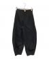nagonstans（ナゴンスタンス）の古着「SOLOTEXストレッチタフタ ストレートコクーンパンツ」｜ブラック