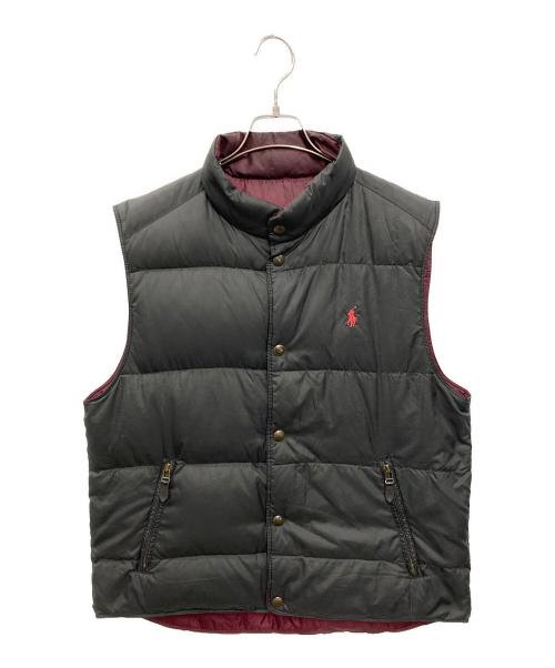POLO RALPH LAUREN（ポロ・ラルフローレン）POLO RALPH LAUREN (ポロ・ラルフローレン) ［古着］リバーシブルダウンベスト ブラック サイズ:Lの古着・服飾アイテム