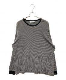 Graphpaper（グラフペーパー）の古着「Wool Border L/S Tee」｜ブラック
