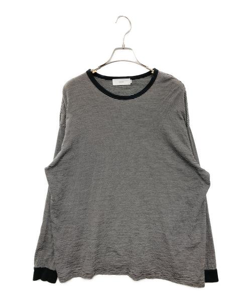 Graphpaper（グラフペーパー）Graphpaper (グラフペーパー) Wool Border L/S Tee ブラック サイズ:1の古着・服飾アイテム