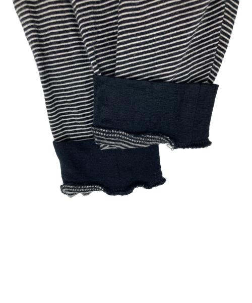 Graphpaper（グラフペーパー）Graphpaper (グラフペーパー) Wool Border L/S Tee ブラック サイズ:1の古着・服飾アイテム