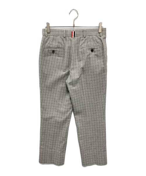 Thom Browne（トムブラウン）Thom Browne (トムブラウン) チェックツイードスラックス グレーの古着・服飾アイテム