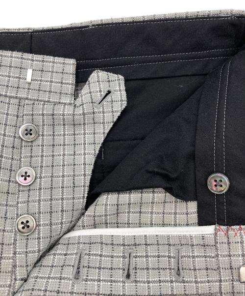 Thom Browne（トムブラウン）Thom Browne (トムブラウン) チェックツイードスラックス グレーの古着・服飾アイテム