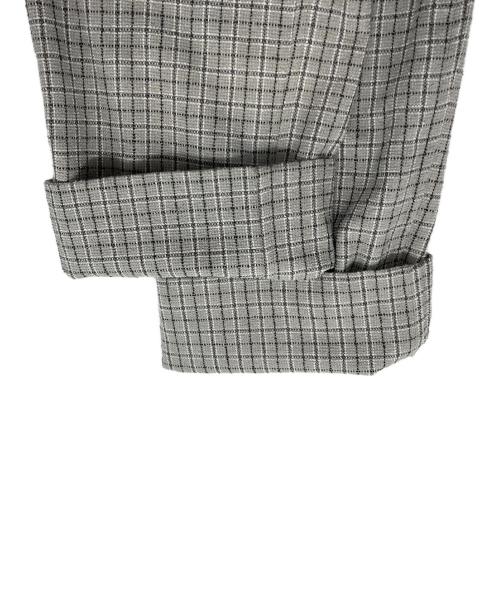 Thom Browne（トムブラウン）Thom Browne (トムブラウン) チェックツイードスラックス グレーの古着・服飾アイテム