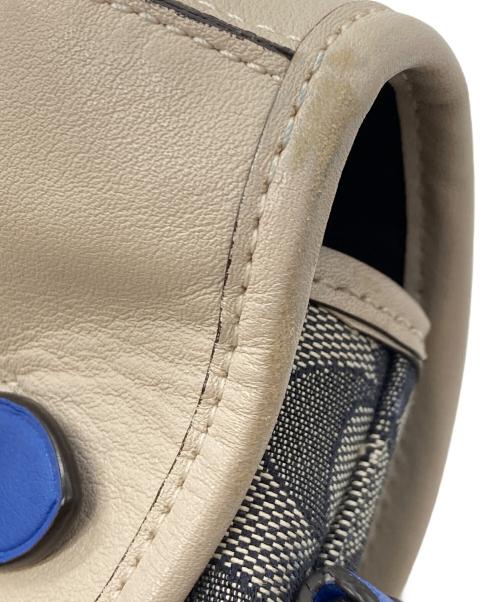 COACH（コーチ）COACH (コーチ) リーグ バイク バッグ・シグネチャー ジャカード ベージュの古着・服飾アイテム