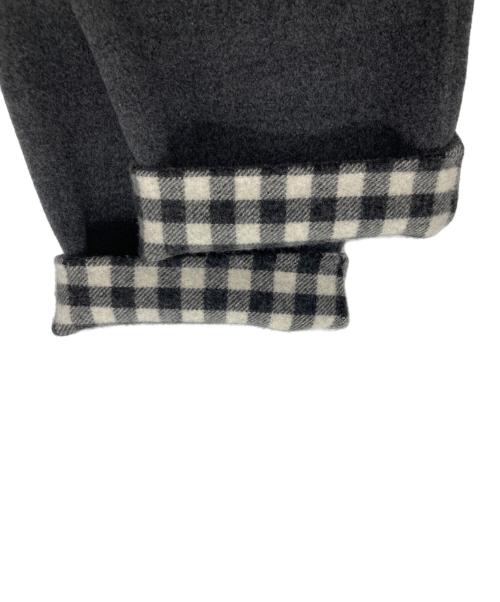 DRESSTERIOR（ドレステリア）DRESSTERIOR (ドレステリア) ウールチェックリバーシブルコート グレー サイズ:38の古着・服飾アイテム