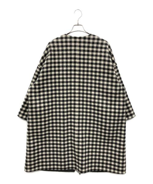 DRESSTERIOR（ドレステリア）DRESSTERIOR (ドレステリア) ウールチェックリバーシブルコート グレー サイズ:38の古着・服飾アイテム