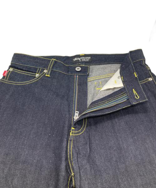stussy（ステューシー）stussy (ステューシー) BASIC LOGO ペイントデニムハーフパンツ インディゴ サイズ:SIZE 76cmの古着・服飾アイテム