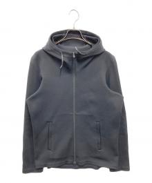 DESCENTE ALLTERRAIN（デザイント オルテライン）の古着「FUSIONKNIT FULLZIP HOODIE JACKET」｜ブラック