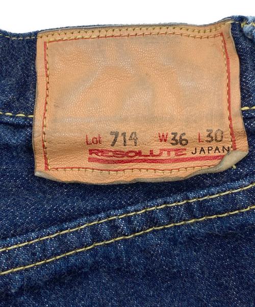 RESOLUTE（リゾルト）RESOLUTE (リゾルト) 714デニムパンツ インディゴ サイズ:91cm (W36×L30)の古着・服飾アイテム