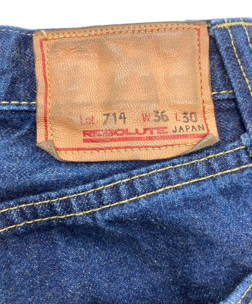 RESOLUTE（リゾルト）RESOLUTE (リゾルト) 714デニムパンツ インディゴ サイズ:SIZE 91cmの古着・服飾アイテム