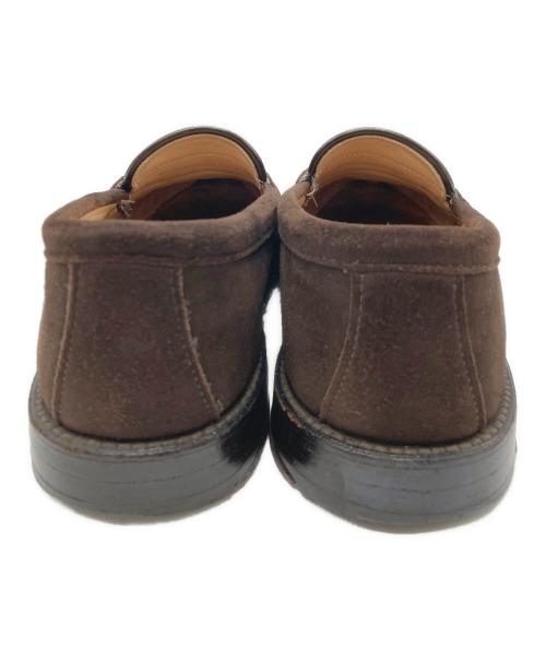 Alden（オールデン）ALDEN (オールデン) TOMORROW LAND (トゥモローランド) 別注スウェードコインローファー ブラウン サイズ:8Dの古着・服飾アイテム