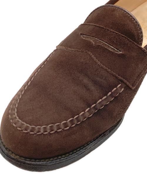 Alden（オールデン）ALDEN (オールデン) TOMORROW LAND (トゥモローランド) 別注スウェードコインローファー ブラウン サイズ:8Dの古着・服飾アイテム