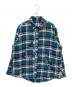 ISSUETHINGS（イシューシングス）の古着「type66a ダメージ加工チェックネルシャツ」｜ブルー