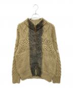 elephant TRIBAL fabricsエレファントトライバルファブリックス）の古着「ニットジャケット」｜ベージュ