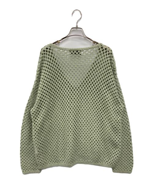 UNUSED（アンユーズド）UNUSED (アンユーズド) Crochet cardigan グリーン サイズ:2の古着・服飾アイテム