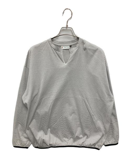 RAJABROOKE（ラジャブルック）rajabrooke (ラジャブルック) ボーダーカットソー ホワイト サイズ:Lの古着・服飾アイテム