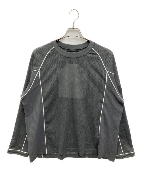 C.E（シーイー）C.E (シーイー) MESH RAGLAN COLOUR LONG SLEEVE T グレー サイズ:Mの古着・服飾アイテム
