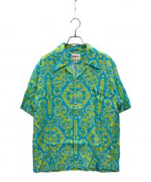 KAMIYA（カミヤ）の古着「Monogram Shirt」｜ブルー×グリーン